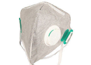 Gri Renkli FFP2 Toz Maskesi Dikey Katlanabilir İzole Sis / Polen Tahıl / Araba Egzoz Tedarikçi