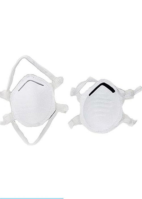 Glassfiber Ücretsiz FFP2 Tek Kullanımlık Yüz Maskesi Hipoalerjenik Beyaz Renk Lateks Ücretsiz Tedarikçi