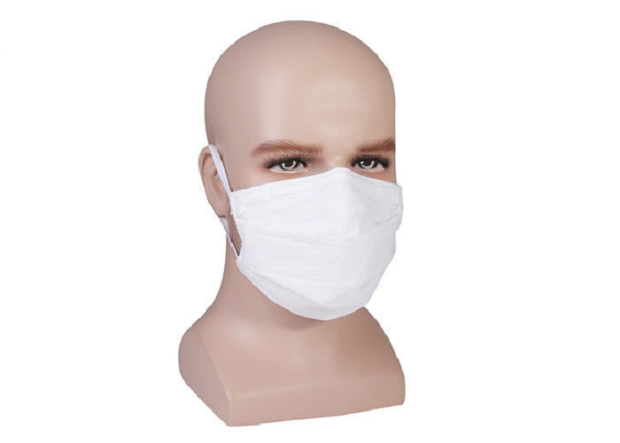Toz Geçirmez Rahat 3 Kat Yüz Maskesi Beyaz Renk Tek Kullanımlık Kulak Askısı Yüz Maskesi Tedarikçi