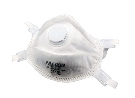 Beyaz Renk Valfli Solunum Maskesi, N95 Solunum Valfi ile Solunum Maskesi Tedarikçi