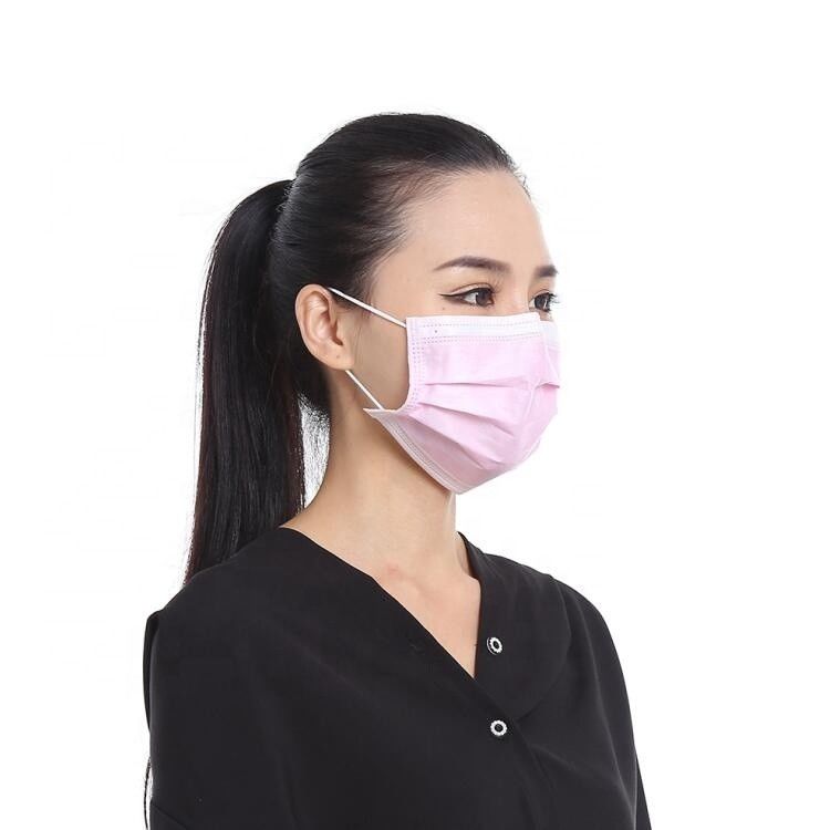 Nefes Alabilir Tek Kullanımlık Yüz Maskesi 3ply Dokuma Kulak Askısı Maskesi Anti Kirlilik Tedarikçi