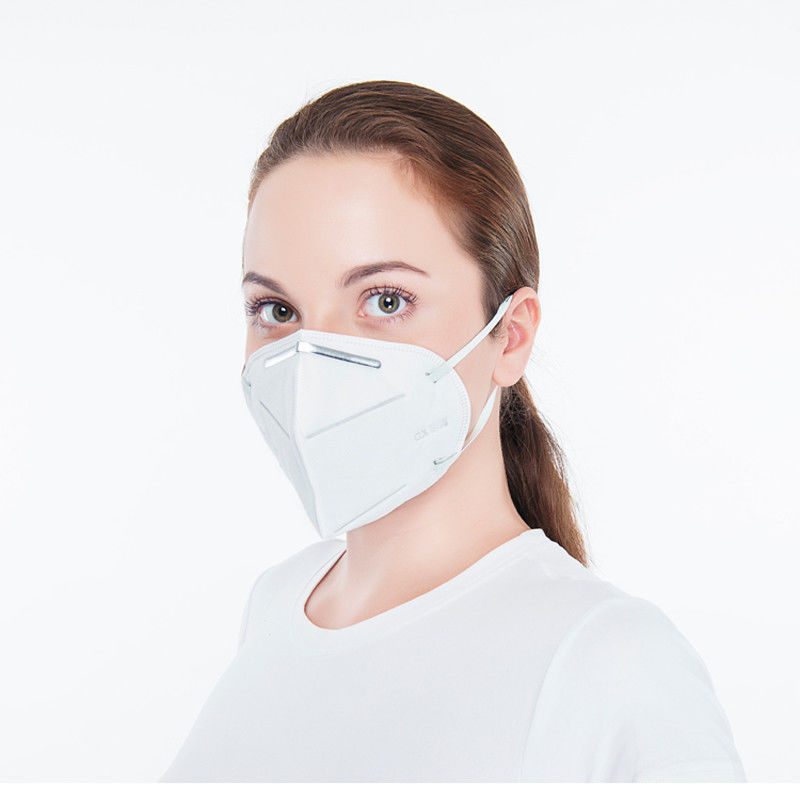 Kulak Koruyucu Antibakteriyel Yüz Maskesi Kalın Koruma Katmanlı Katlanmış Tip Tedarikçi